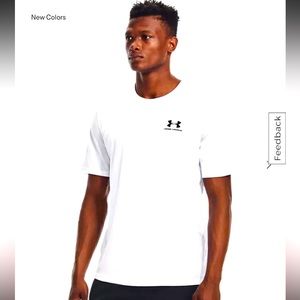 UNDER ARMOUR Heat Gear Mens Loose Fit White TSHIRT